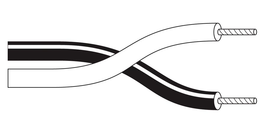 alpha equal 1899C - multi-pair cable, 1 pair, 16 awg, 19x29 strands, tinned copper, twisted pair, pvc insulation, pvc jacket - price per 500 feet