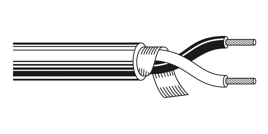 alpha equal 2258/3 - multi-conductor cable, 3 conductors, 18 awg, 7x26 strands, tinned copper, pvc insulation, pvc jacket - price per 1000 feet