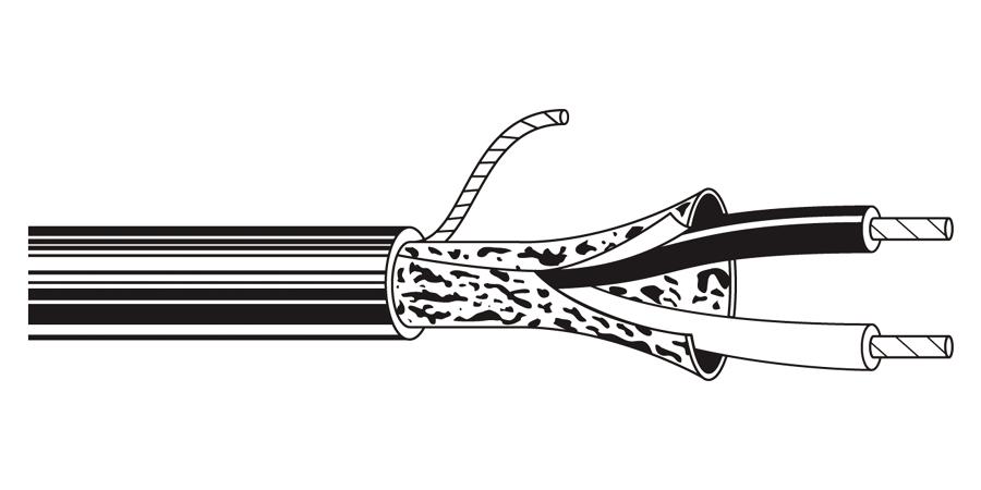 alpha equal 58804 - multi-conductor - computer cable for eia rs-232 applications 4-pair 24 awg fs fep fep red - price per 100 feet