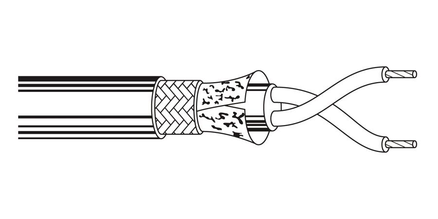 alpha equal M4271 - twinax - twinaxial cable 100 ohm twinax black - 250 ft spool