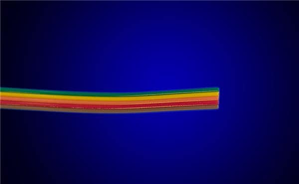 Alpha Wire 3515 MC005 Flat Cables 22AWG 15C PVC 100ft SPOOL MULTI - WAVE-AudioVideoElectric