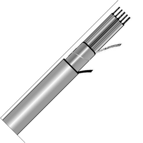 Alpha Wire 5470-15C SL005 Multi-Conductor Cables 20AWG 15C SHIELD 100ft SPOOL SLATE - WAVE-AudioVideoElectric