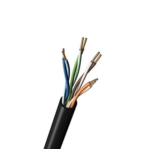 Belden 7931A 0101000 Multi-Paired Cables 23AWG 4PR UNSHLD 1000ft SPOOL BLACK - WAVE-AudioVideoElectric