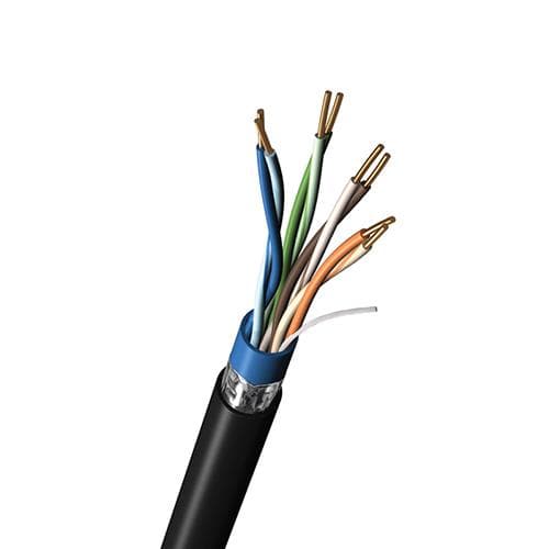 Belden 1801B 8771000 Multi-Paired Cables 24AWG 1PR SHIELD 1000ft SPOOL NATURAL - WAVE-AudioVideoElectric