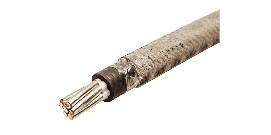 SOUTHWIRE COMPANY # 56976501 - TelcoFlex III Central Office Power Cable, 2 AWG, Single Conductor, Class B Strand with Braid, LSZH, 600 Volts, Gray-Black - WAVE-AudioVideoElectric