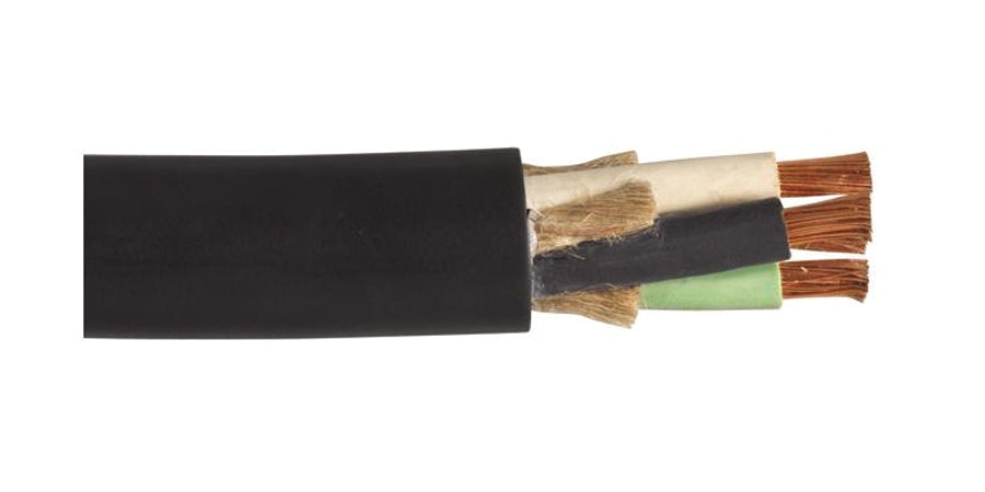 BELDEN # 8479 10250 - Multi-Conductor Cable, 3 Conductors, 14 AWG, 41x30 Strands, Bare Copper, EPDM Insulation, Rubber Jacket - Price Per 100 Feet - WAVE-AudioVideoElectric