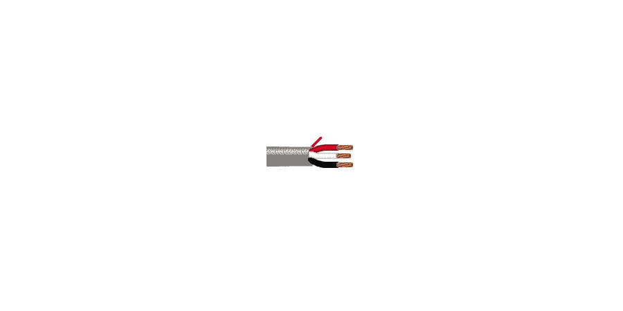 BELDEN # 5020FN 2500 - Multi-Conductor - NPLF Systems - 2 Conductors Cabled 2 12 AWG PVC-NYL FS FRPVC Red - Price Per 500 Feet - WAVE-AudioVideoElectric