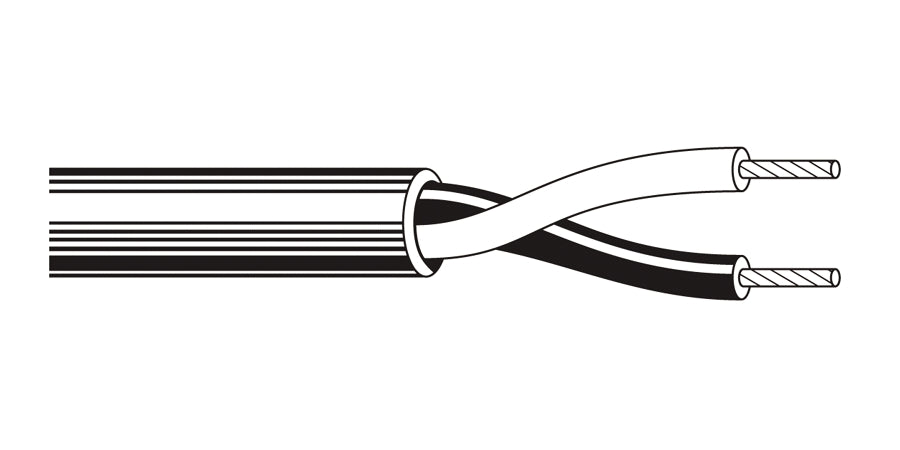 BELDEN # 1313A 1SL1000 - Multi-Conductor - Speaker Cable 2 10 AWG PE FRPVC White 1SL - Price Per 100 Feet - WAVE-AudioVideoElectric