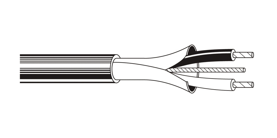 BELDEN # 1503A 007U1000 - Multi-Conductor - Single-Pair Cable 2 22 AWG PVC FS FRPVC Violet - Price Per 1000 Feet - WAVE-AudioVideoElectric