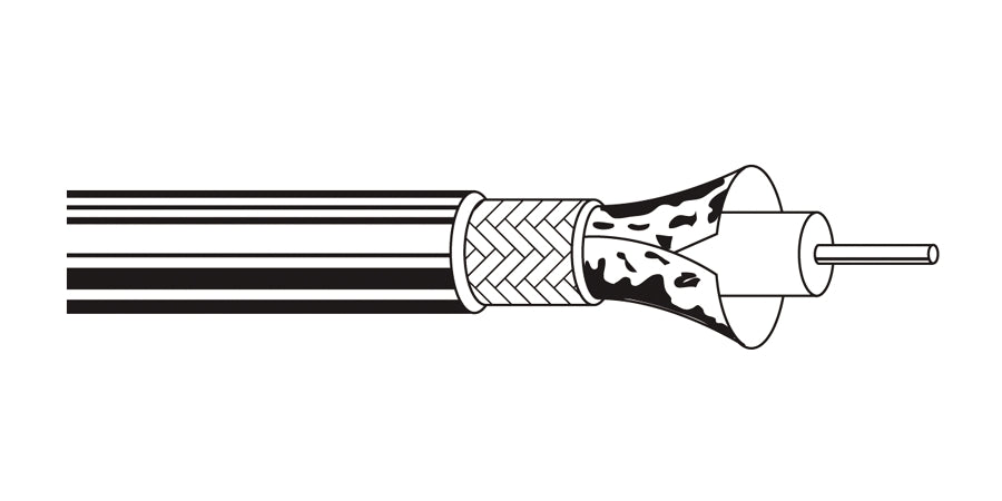 BELDEN # 1506A 41000 - Coax - RG-59-U Type 20 AWG FFEP SH FLMRST Yellow - Price Per 500 Feet - WAVE-AudioVideoElectric