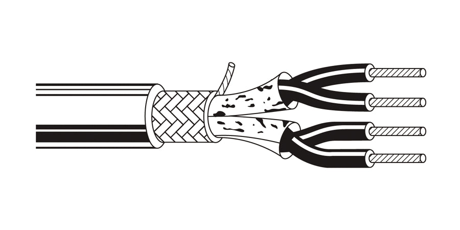 BELDEN # 3088A 1010000 - Power Limited Tray Cable, 1 Pair, 18 AWG, 7x26 Strands, 600V, Bare Copper, PVC Jacket - Price Per 500 Feet - WAVE-AudioVideoElectric