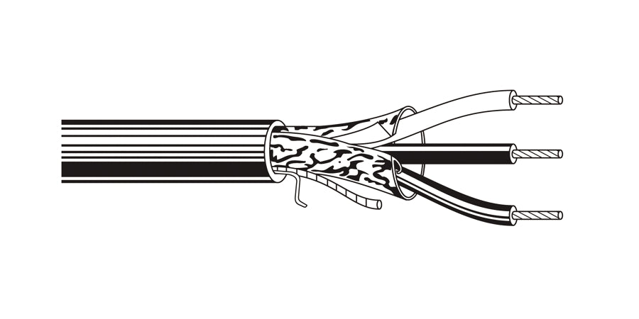 BELDEN # 5301UE 008U1000 - Multi-Conductor - Commercial Audio Systems 3 18 AWG PP FRPVC Gray - Price Per 1000 Feet - WAVE-AudioVideoElectric