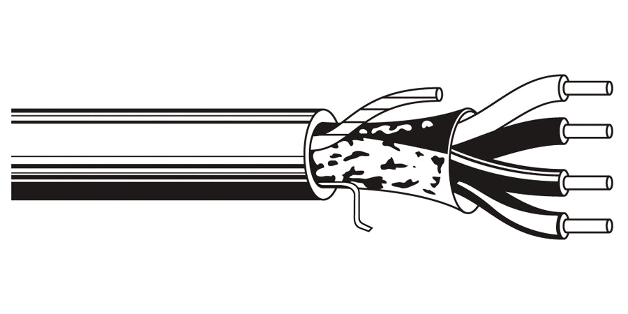 BELDEN # 6322FL 21000 - Multi-Conductor - Commercial Applications 4 18 AWG FLRST FS FLRST Red - Price Per 1000 Feet - WAVE-AudioVideoElectric