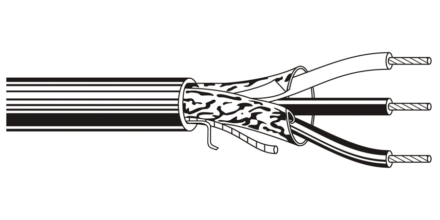 BELDEN # 6501FE 877U1000 - Multi-Conductor - Commercial Audio Systems 3 22 AWG FLRST FS FLRST Natural - Price Per 1000 Feet - WAVE-AudioVideoElectric