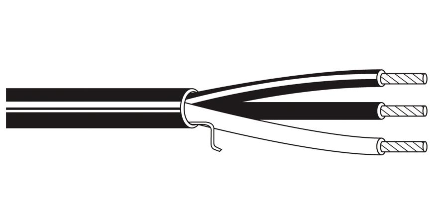 Belden Equal # 6501UE 877U1000 - Multi-Conductor - Commercial Audio Systems 3 22 AWG FLRST FLRST Natural - Price Per 1000 Feet - WAVE-AudioVideoElectric