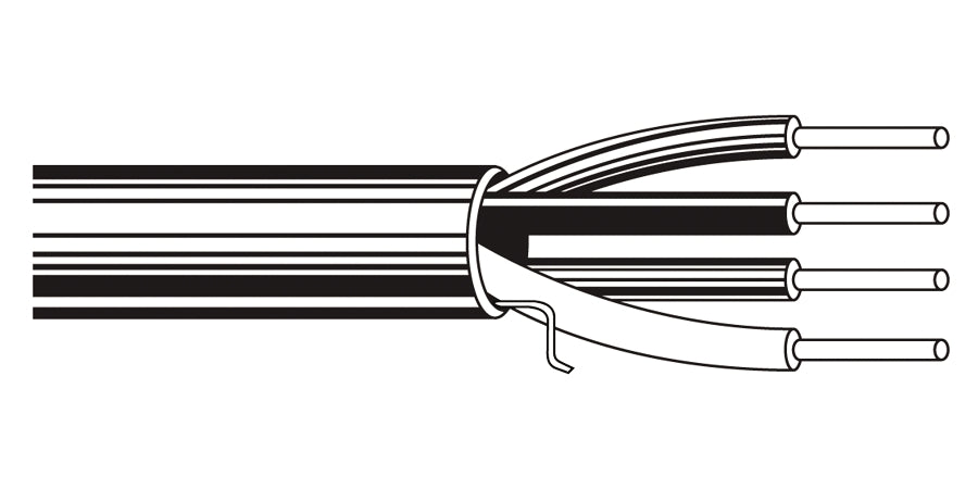 BELDEN # 6522UL 002U1000 - Multi-Conductor - Commercial Applications 4 22 AWG FLRST FLRST Red - Price Per 1000 Feet - WAVE-AudioVideoElectric