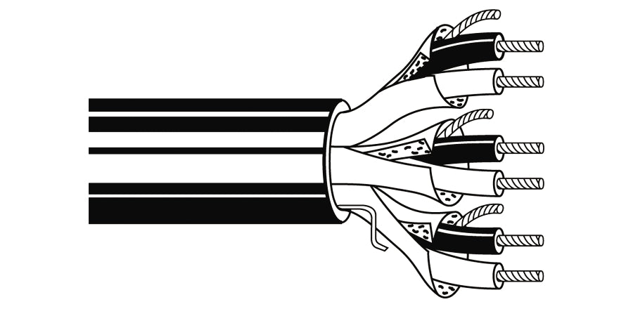 BELDEN # 6542PA 81000 - Multi-Conductor - Pro Audio and Intercom Systems 3 FSPR 22 AWG FEP SLF Gray - Price Per 1000 Feet - WAVE-AudioVideoElectric