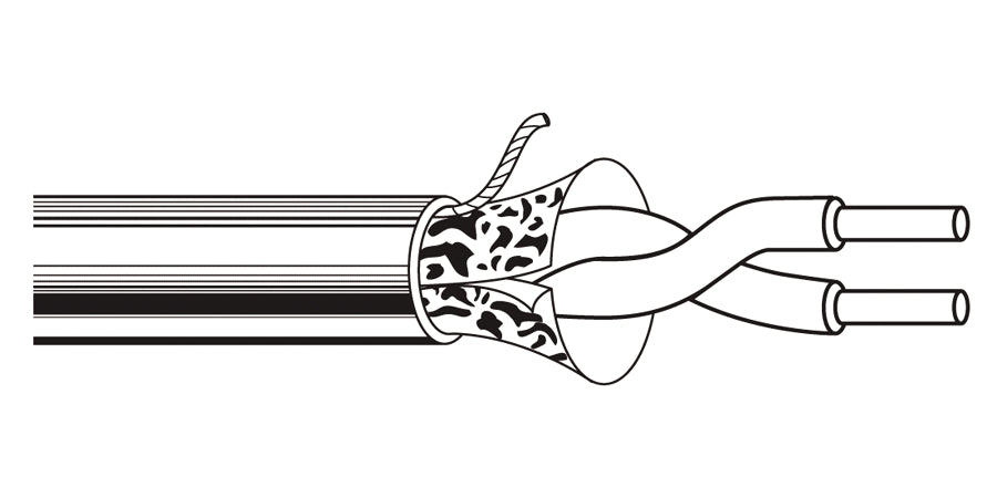 BELDEN # 7201A X4P1000 - Multi-Conductor - 300V Flex Data Cables 2-Pair 24 AWG FHDPE-HDPE SH PVC Green X4P - Price Per 100 Feet - WAVE-AudioVideoElectric