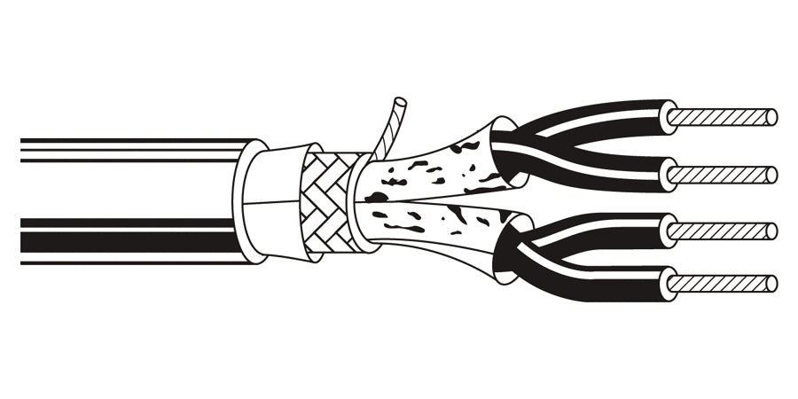 BELDEN # 7896A T5U2000 - Multi-Conductor - DeviceBus for ODVA DeviceNet(tm) 2 16 AWG PVC-NYL,2 18 AWG FRPP SH PVC Gray T5U - Price Per 100 Feet - WAVE-AudioVideoElectric
