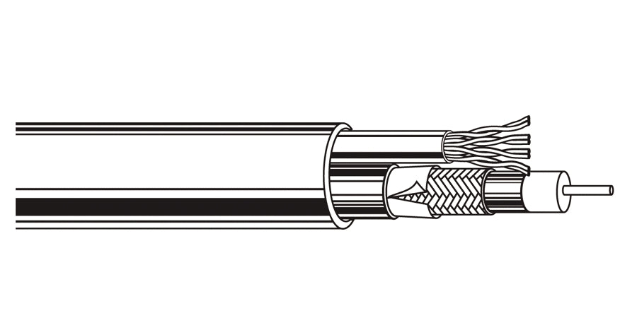 BELDEN # 7910A N3U1000 - Composite - Composite Data, Audio, Video, Security and Control Cable PARA Composite Cable FRPVC Green, MIL - Price Per 100 Feet - WAVE-AudioVideoElectric