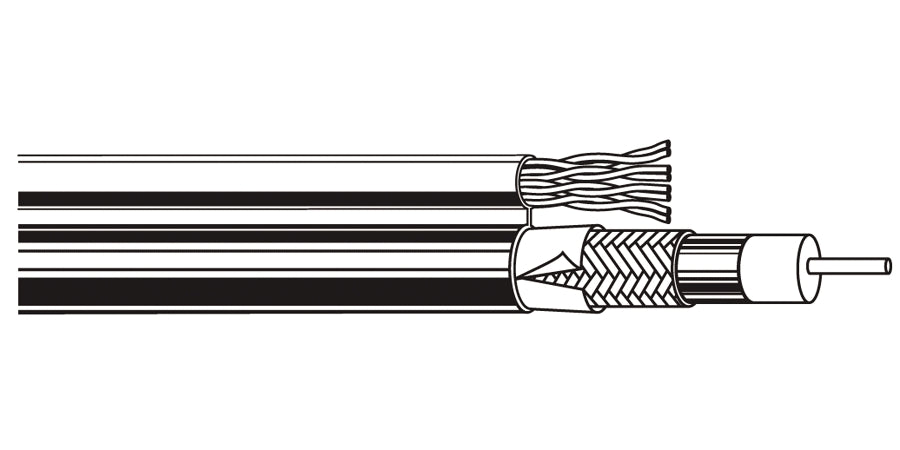 BELDEN # 7911A N3U1000 - Composite - Composite Data, Audio, Video, Security and Control Cable Composite Cable FRPVC PARA Green, MIL - Price Per 100 Feet - WAVE-AudioVideoElectric