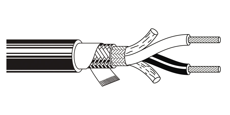 BELDEN # 8408 1500 - Multi-Conductor - Two-Conductor, Low-Impedance Cable 2 16 AWG EPDM BRD CSM Brown - Price Per 100 Feet - WAVE-AudioVideoElectric