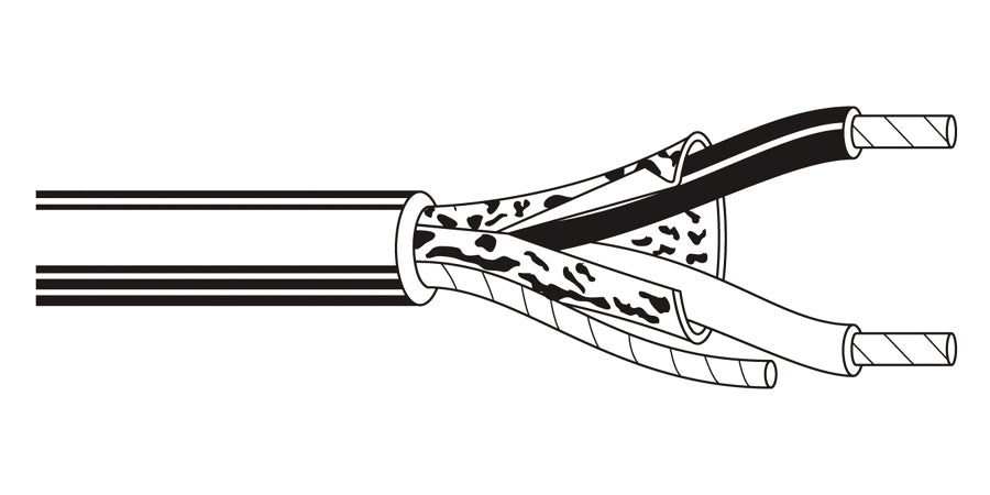 BELDEN # 88761 21000 - Multi-Pair Cable, 1 Pair, 22 AWG, 7x30 Strands, Tinned Copper, Twisted Pair, FEP Insulation, FEP Jacket - Price Per 1000 Feet - WAVE-AudioVideoElectric