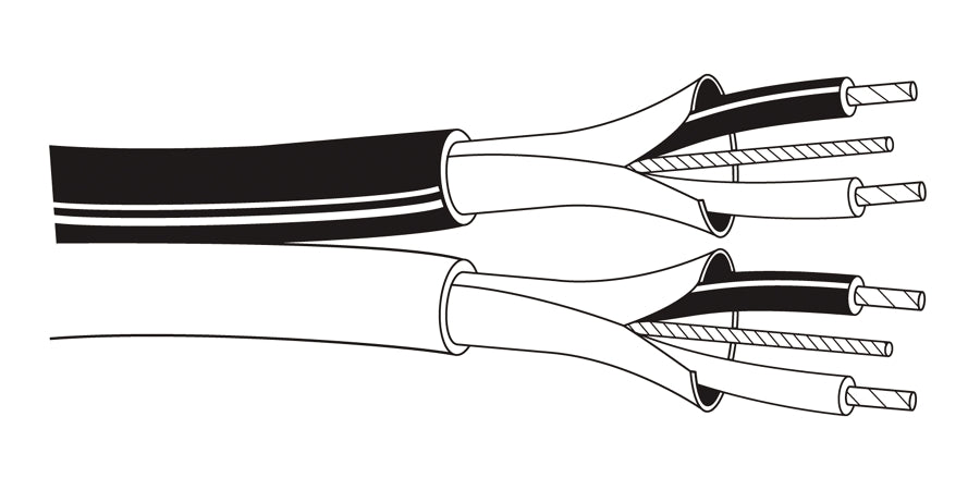 BELDEN # 9451DP 91000 - Multi-Conductor - Double-Pair Cable 2 FSPR 22 AWG FEP Plenum PVC White - Price Per 100 Feet - WAVE-AudioVideoElectric