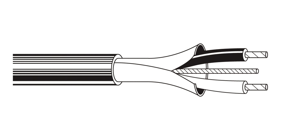 BELDEN # 9451WB 010U1000 - 22-1P STR TNC PP FOIL SHD PVC JKT CM 300V 60C WATERBLOCKBLK ROHS - Price Per 100 Feet - WAVE-AudioVideoElectric