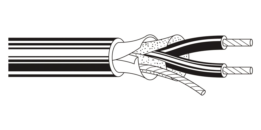 BELDEN # 6300UE 877500 - Multi-Conductor - Commercial Audio Systems - 2 Conductors Cabled 2 18 AWG FLRST FLRST Natural - Price Per 500 Feet - WAVE-AudioVideoElectric
