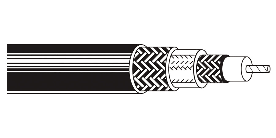 BELDEN # 9890 101000 - Multi-Conductor Cable, 10 Conductors, 20 AWG, Solid, Tinned Copper, PP Insulation, High Density Polyethylene Jacket. - Price Per 100 Feet - WAVE-AudioVideoElectric