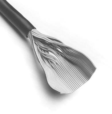 alpha equal 3580/9 flat cables 9 #28 str pvc ribbon