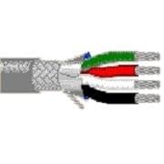 alpha equal 6352 multi-conductor cables 24awg 4c shield 500ft spool chrome