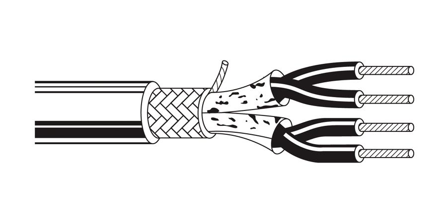 alpha equal M8528070 - power limited tray cable, 1 pair, 18 awg, 7x26 strands, 600v, bare copper, pvc jacket - price per 500 feet