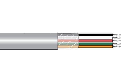 Alpha Wire M33504 SL005 Multi-Conductor Cables 18 AWG PVC 100 FT SPOOL SLATE - WAVE-AudioVideoElectric