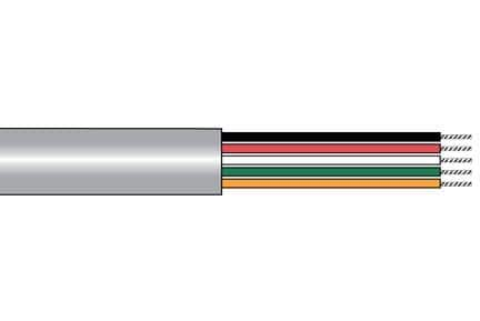 Alpha Wire M13405 SL005 Multi-Conductor Cables 20 AWG PVC 100 FT SPOOL SLATE - WAVE-AudioVideoElectric