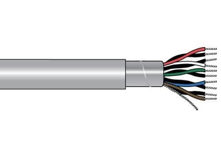 Alpha Wire 2219-15C SL005 Multi-Paired Cables 22AWG 15PR FOIL SHLD 100 FT SPOOL SLATE - WAVE-AudioVideoElectric