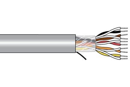 Alpha Wire M4473 SL001 Multi-Paired Cables 22 AWG PVR 1000 FT SPOOL SLATE - WAVE-AudioVideoElectric