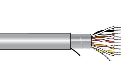 Alpha Wire 5459C SL005 Multi-Paired Cables 20AWG 9PR FOIL SHLD 100 FT SPOOL SLATE - WAVE-AudioVideoElectric