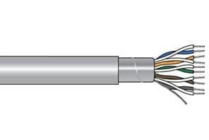 Alpha Wire 5476C SL005 Multi-Paired Cables 24AWG 6PR SHIELD 100ft SPOOL SLATE - WAVE-AudioVideoElectric