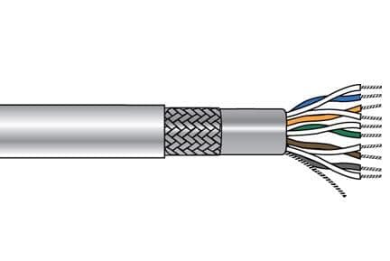 Alpha Wire 6230C SL002 Multi-Paired Cables 24AWG 10PR FOIL-BRD 500 FT SPOOL SLATE - WAVE-AudioVideoElectric