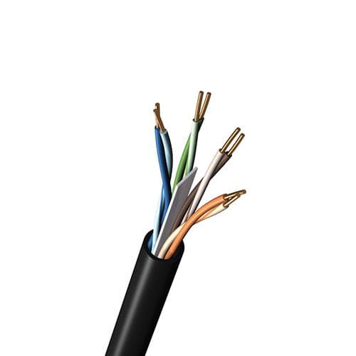 Alpha Wire V16040 BK001 Multi-Conductor Cables 4-0AWG 3C SHIELD 1000FT SPOOL BLACK - WAVE-AudioVideoElectric