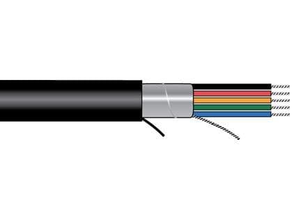 Belden Equal 1393P 008500 Multi-Conductor Cables 3X #25 RGB COAX CMP OA JKT - WAVE-AudioVideoElectric