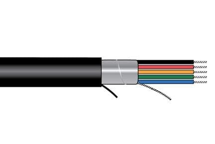 Belden 1393R B591000 Coaxial Cables 3X #25 RGB COAX CMR OA JKT - WAVE-AudioVideoElectric