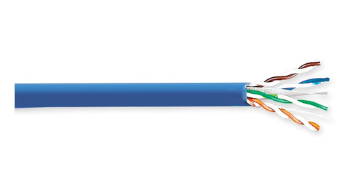 GENERAL CABLE 8131800 - Category 6 Plenum Copper Cable, GenSPEED EfficienC Max, 22 AWG Solid Bare Annealed Copper, Rated to 90-deg C, Blue Jacket - WAVE-AudioVideoElectric
