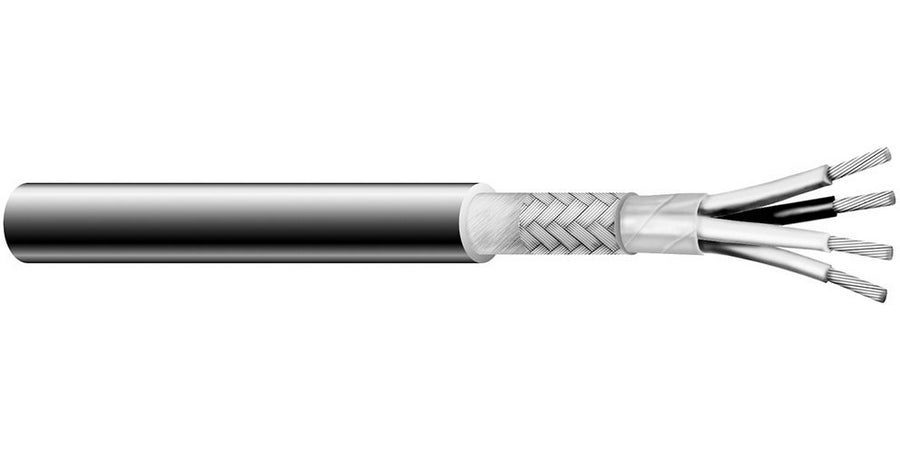 GENERAL CABLE C1604.41.01 - Multi-Conductor Cable, 16 AWG, 4 Conductors, Braid Shield - WAVE-AudioVideoElectric