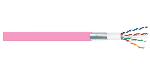 GENERAL CABLE 7133857-17F - GenSPEED 10MTP Cat 6A Cable, CMR, UTP, Polyolefin Insulation, Flame-Retardant PVC, Pink - WAVE-AudioVideoElectric