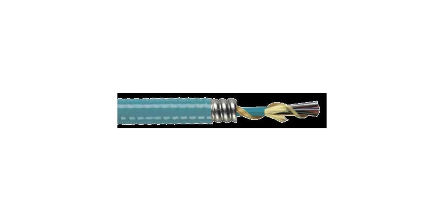 GENERAL CABLE AP0241PNU-ILPA - Fiber Optic Cable, Interlock Armored Plenum, 24-Fiber, 0.61" Diameter, Flame Retardant Jacket, Indoor - WAVE-AudioVideoElectric