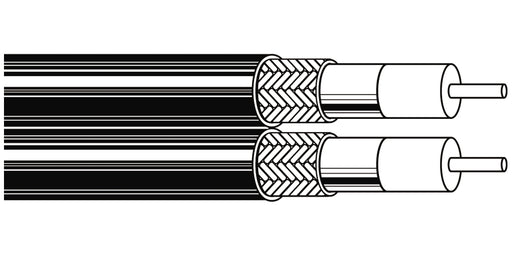 BELDEN # 7504A G7X1000 - Coax - 75 Ohm Flex Vision Coax Cable 16 AWG FMDPE BRD PVC Blue, Matte - WAVE-AudioVideoElectric