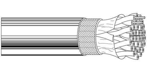 Belden Equal # 8303 60500 - Multi-Conductor - Low Capacitance Computer Cable for EIA RS-232 Applications 3 22 AWG PR PVC Shield PVC Chrome - Price Per 500 Feet - WAVE-AudioVideoElectric